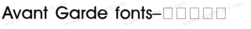 Avant Garde fonts字体转换